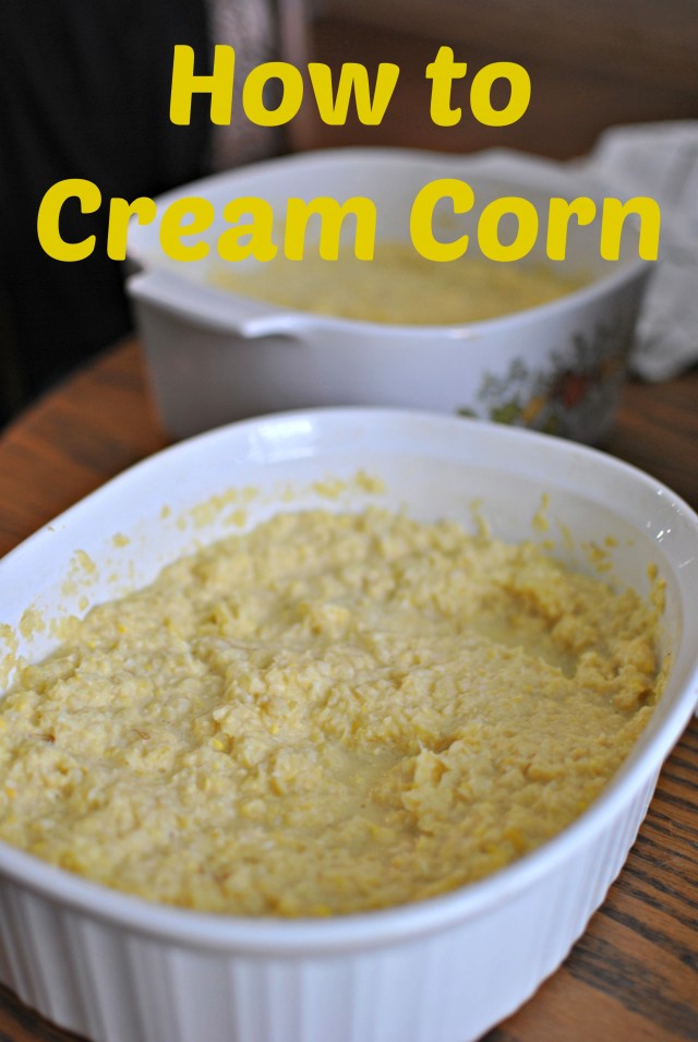 How to cream corn