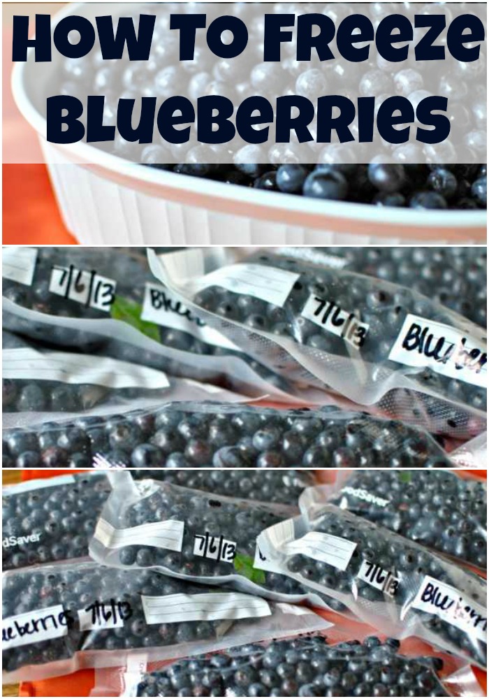 How to freeze blueberries