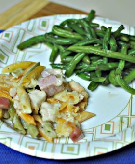 Chicken Cordon Bleu Mac and Cheese