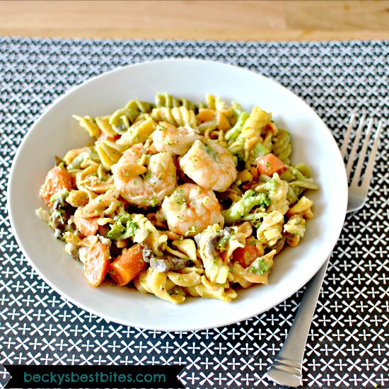 Light-n-Creamy-Rottini-with-Shrimp-and-Veggies