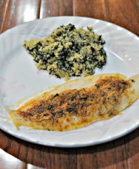 Parmesan-Crusted-Tilapia-and-Spinach-Parmesan-Quinoa