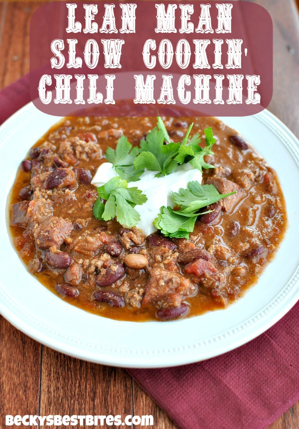 Lean Mean Slow Cooker Chili Machine