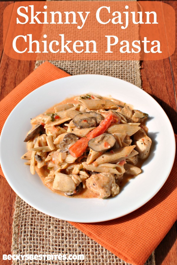 Skinny Cajun Chicken Pasta