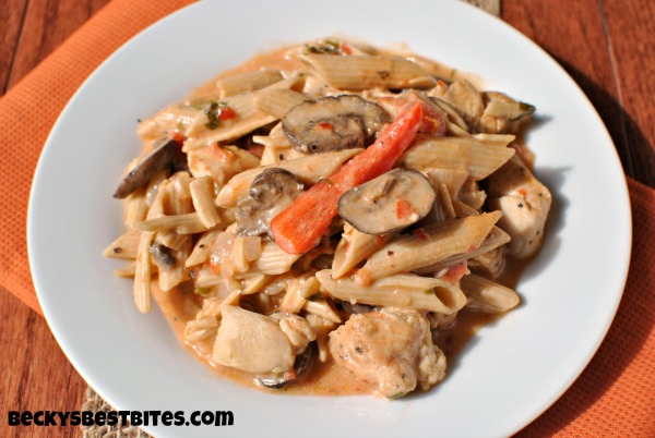 Skinny Cajun Chicken Pasta