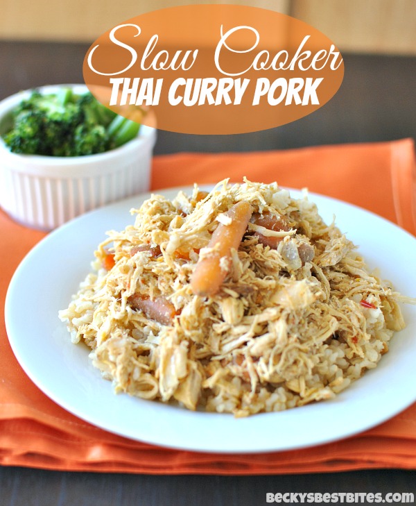 slow cooker thai curry pork