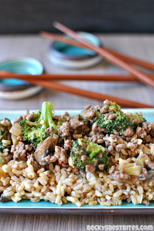 asian-ground-beef-skillet