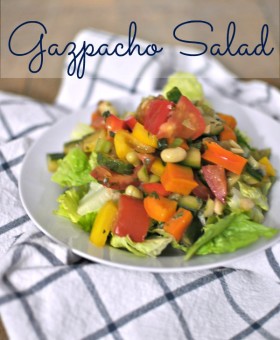 Summer Gazpacho Salad recipe by Becky's Best Bites