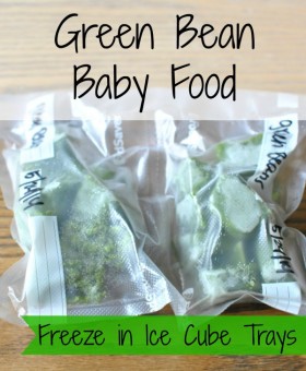 How to make homemade green bean baby food from beckysbestbites.com #healthybaby #baby #babyfood