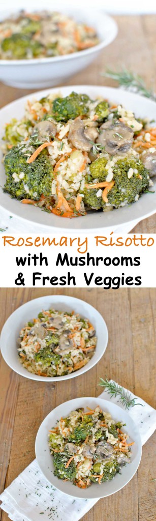 Here is the the recipe for Rosemary Risotto with Mushrooms and Fresh Veggies by Becky's Best Bites