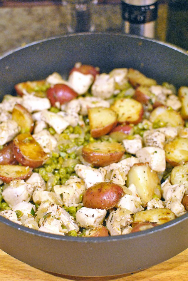 Skillet Chicken Vesuvio by Becky's Best Bites