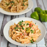Creamy Harissa Spiced Chicken Pasta with Peppers