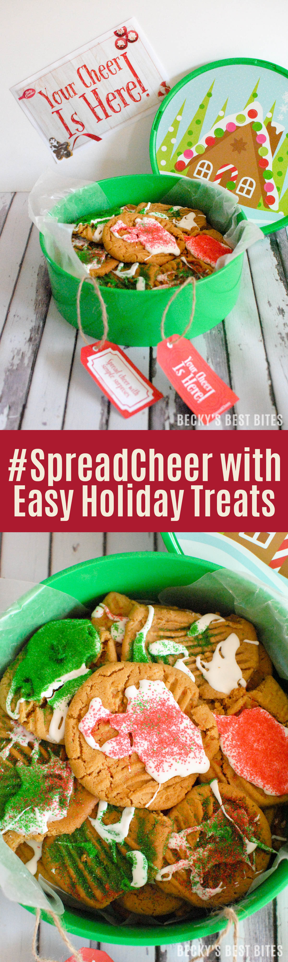 #SpreadCheer with Easy Holiday Treats from Betty Crocker cookies this Christmas season. Share your creations for a chance to win the $20 giveaway entry. Also be sure to grab the coupons and free printables. | beckysbestbites.com #ad 