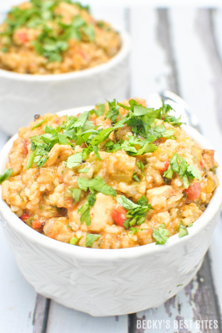 Hubby's Spicy Jambalaya Recipe | beckysbestbites.com