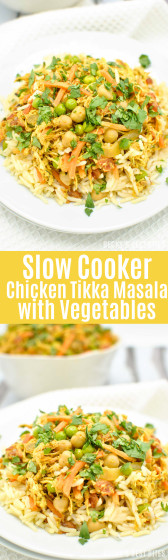 Slow Cooker Chicken Tikka Masala with Vegetables