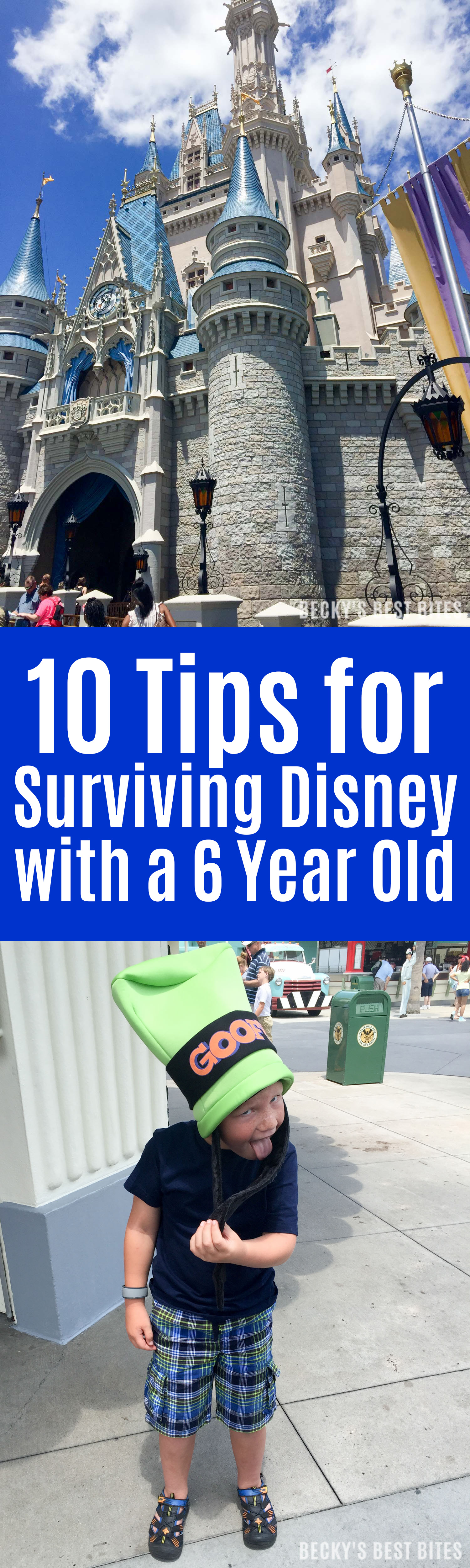 10 Tips for Surviving Disney with a 6 Year Old | beckysbestbites.com