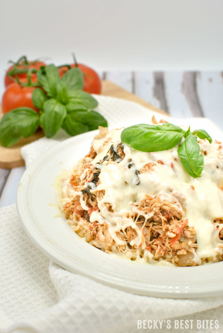 Slow Cooker Chicken Caprese | beckysbestbites.com