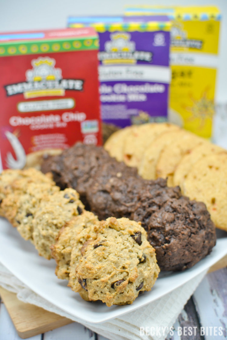 3 Easy Holiday Cookies - With A Twist! Healthy dessert recipes created with Immaculate Baking's wholesome baking products many of which are certified gluten-free or organic! #ad #ImmaculateHolidays #ImmaculateBaking | beckysbestbites.com