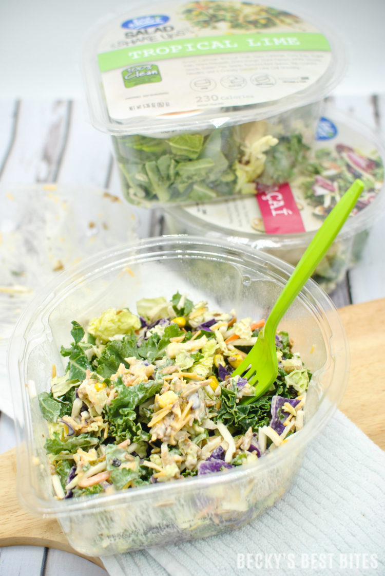 Learn how Eat Smart Clean Label Salad Kits are helping me achieve my personal wellness goals! It is time for a Summer Slim down to feel confident in a bathing suit the first time post baby. #EatSmartEatClean #IC #ad