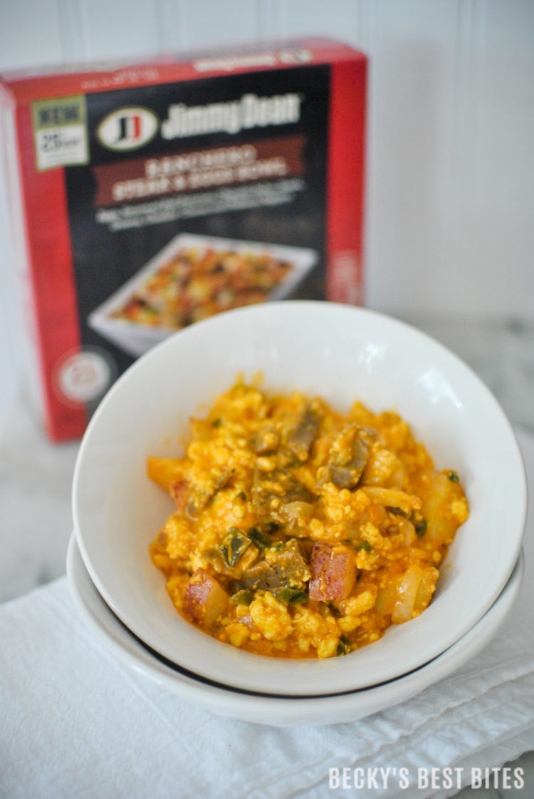 Have quick and easy meal solutions on-hand for crazy back to school days with Jimmy Dean Bowls at Target. Each bowl contains 21-23 grams of protein, filled with premium ingredients and is ready in under 5 minutes. | beckysbestbites.com