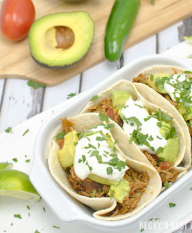 Slow Cooker Salsa Verde Honey Lime Chicken