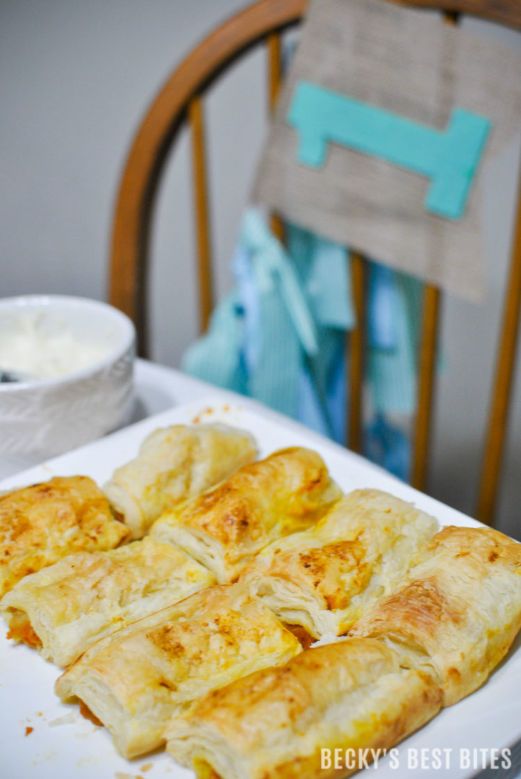 Pumpkin Apple Roll Ups with Cream Cheese Dipper is a quick, easy and delicious dessert recipe that is perfect for "Wow Worthy" entertaining with all the favorite flavors of fall. Pepperidge Farm® Puff Pastry Sheets are the essential ingredient in creating this yummy treat!#InspiredByPuff #ad | beckysbestbites.com