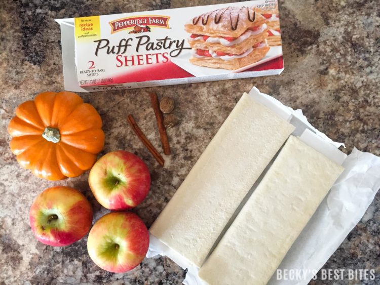 Pumpkin Apple Roll Ups with Cream Cheese Dipper is a quick, easy and delicious dessert recipe that is perfect for "Wow Worthy" entertaining with all the favorite flavors of fall. Pepperidge Farm® Puff Pastry Sheets are the essential ingredient in creating this yummy treat!#InspiredByPuff #ad | beckysbestbites.com