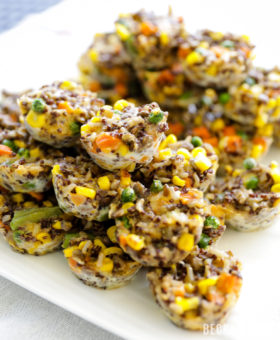 Customizable Healthy Baby Bites is an easy, healthy recipe able to be modified to suit a particular infant, toddler or mom's preferences. The recipe is vegetarian as written but protein and veggie packed! | beckysbestbites.com