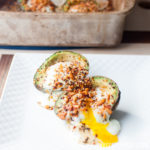 Southwest Chipotle Baked Avocado Eggs