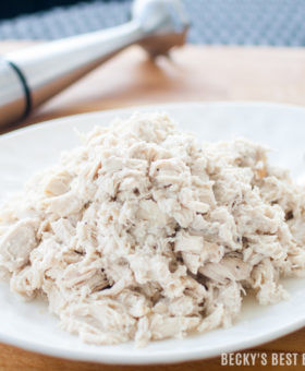 #ad 10 Minute Instant Pot Chicken Breasts (From Frozen) is hands down the BEST and EASIEST way to cook frozen chicken breasts in a pressure cooker! Perfect for meal prep and having a ready-made protein solution on hand for salads, sandwiches, wraps, casseroles and other easy, healthy meal options. @TysonBrands #TysonBetterChoices #SamsClub | beckysbestbites.com