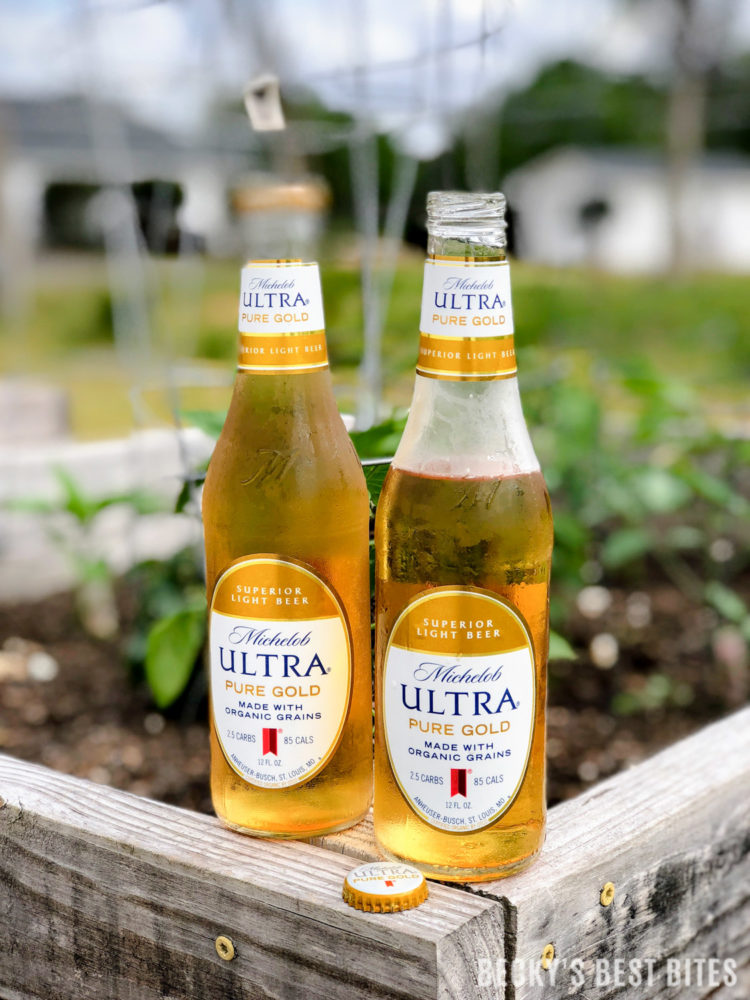 Msg 21+: Getting Ready for a Pure Gold Summer - gardening, landscaping and pool time = Fit and Fun! Michelob ULTRA Pure Gold is made with organic grains. for a pure, refreshing taste! Free from artificial colors and flavors and only 85 calories & 2.5 carbs. Here for a limited time with limited quantities so try it today! #PureGold #LiveULTRA #ad @MichelobULTRA | beckysbestbites.com