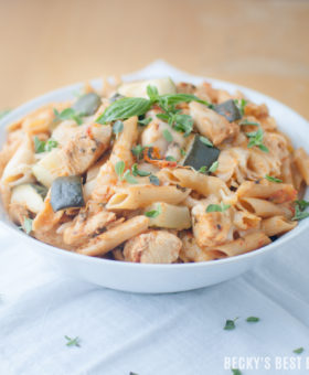 Skillet Chicken Parmesan with Zucchini