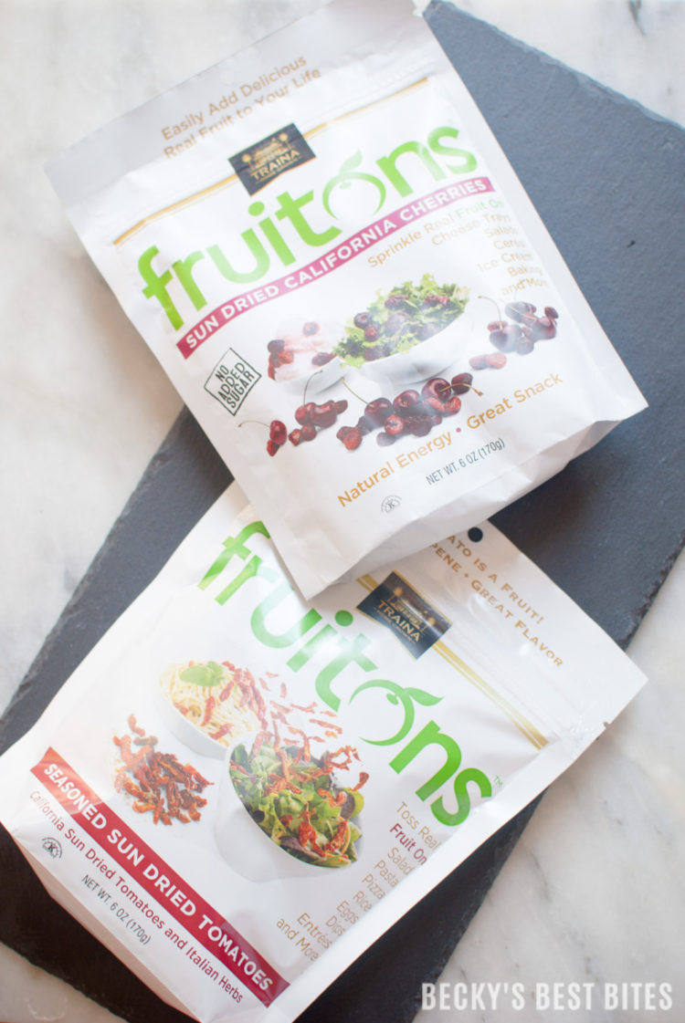 Sun-Dried Tomato Fruitons and Sun-Dried Cherry Fruitons from Traina® Foods